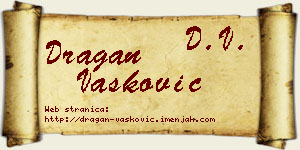Dragan Vasković vizit kartica
